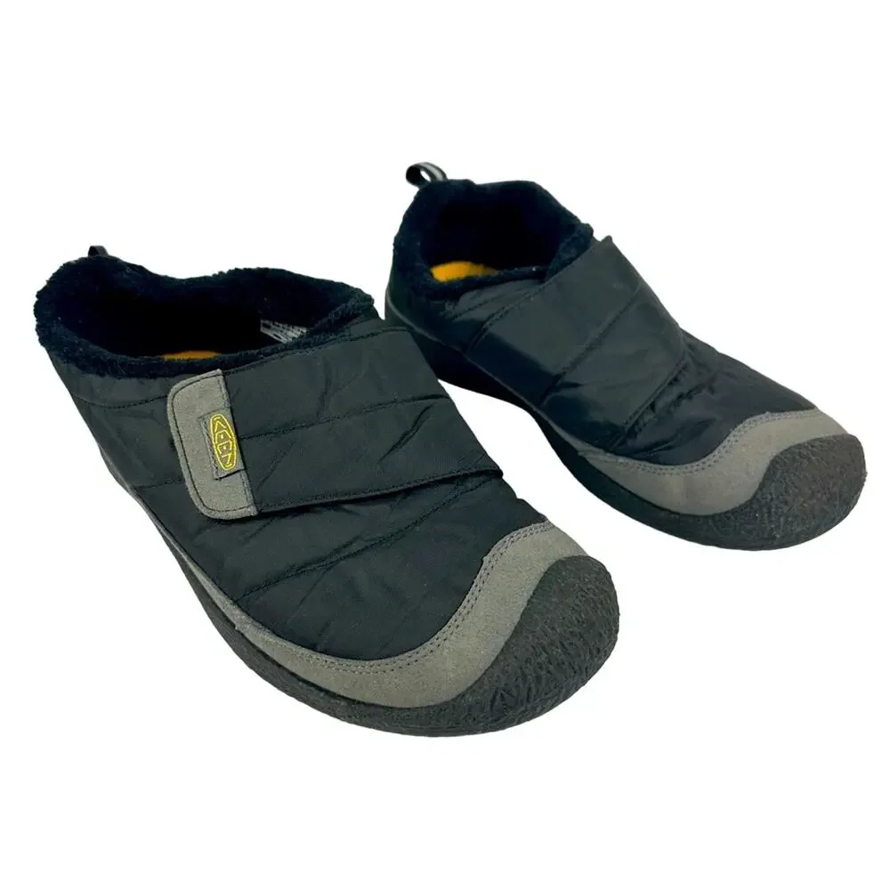 Keen Kids Black and Gray Slip-On Cozy Winter Clogs
